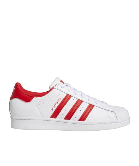 adidas schuhe weiss mit rot superstar|adidas superstar.